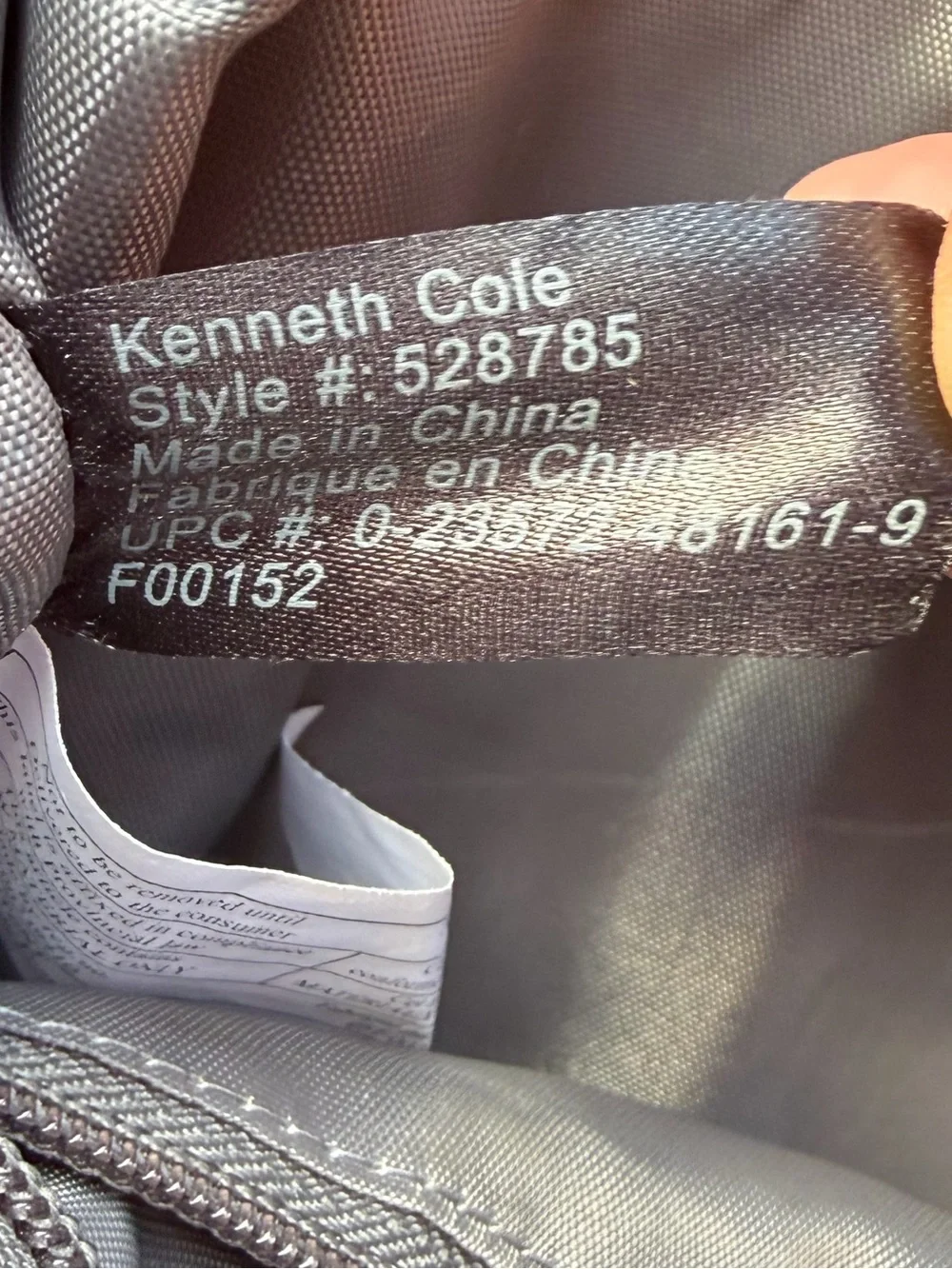 Kenneth Cole Reaction Black Leather Messenger Bag 11”X11”